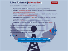 Tablet Screenshot of libreantenne.org